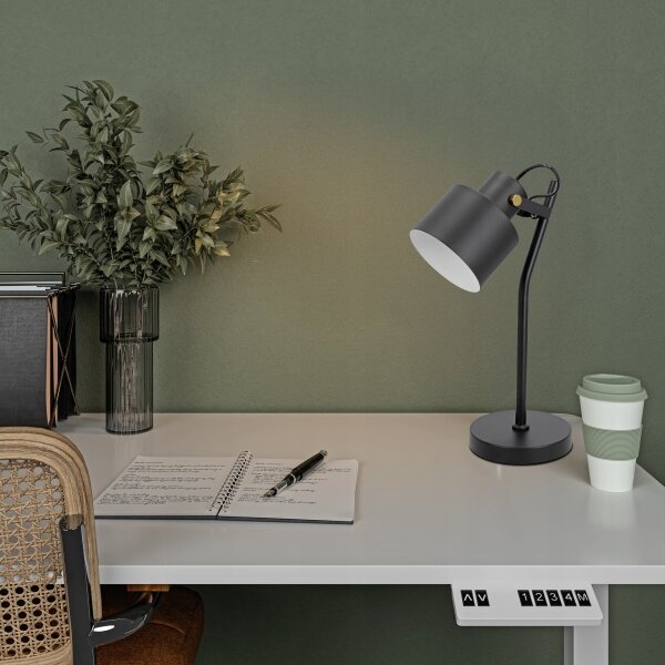 Stolní lampa 1xE27/40W/230V černá