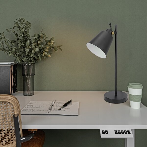 Stolní lampa 1xE27/40W/230V černá