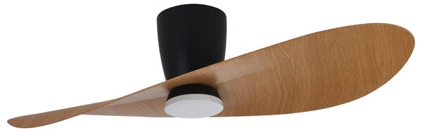Mantra 9476 Surfer, designový ventilátor se svítidlem a dálk.ovladačem, LED 18W 3000-5000K, černá/dřevěná, průměr 112cm