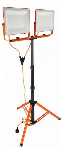 LED Reflektor se stojanem 2xLED/100W/230V 4500K IP65 oranžová