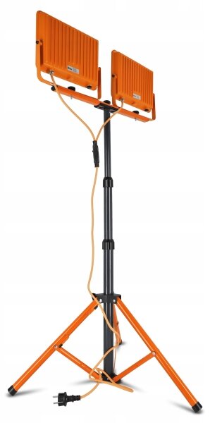 LED Reflektor se stojanem 2xLED/100W/230V 4500K IP65 oranžová