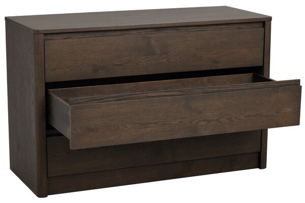 Rowico Hnědá dubová komoda MELSTONE 110 x 45 cm