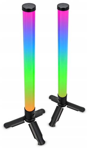 SADA 2x LED RGBIC Stmívatelná stolní lampa LED/5W/5V černá + dálkové ovládání