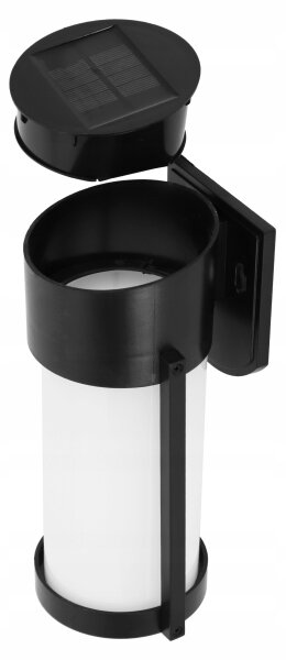 LED Solární nástěnná lampa LED/3,7V 300 mAh IP44 černá
