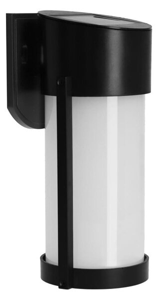 LED Solární nástěnná lampa LED/3,7V 300 mAh IP44 černá
