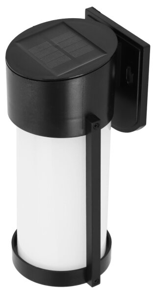 LED Solární nástěnná lampa LED/3,7V 300 mAh IP44 černá