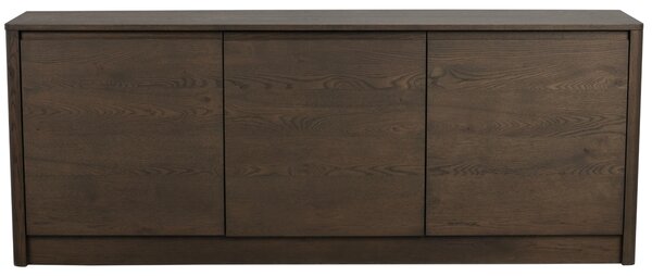 Rowico Hnědá dubová komoda MELSTONE 180 x 40 cm