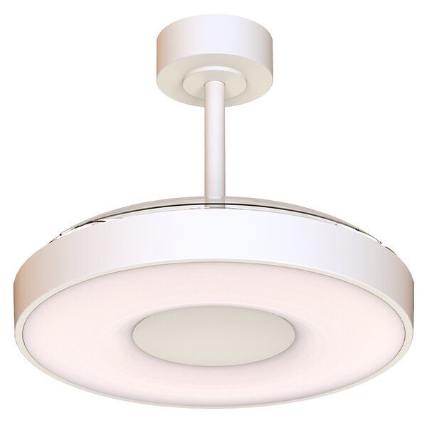 Mantra 9499 Coin Smart, rozvinovací ventilátor se svítidlem a dálk. ovladačem, LED 40W 3000-5000K, bílá, průměr 50/106cm