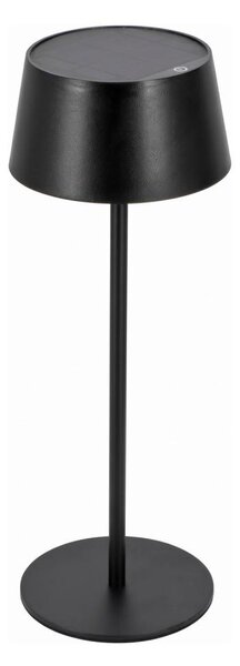 LED Stmívatelná dotyková solární lampa LED/3W/5V USB 1800 mAh IP44 černá