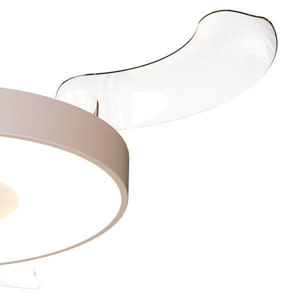 Mantra 9640 Coin Smart, rozvinovací ventilátor se svítidlem a dálk. ovladačem, LED 40W 3000-5000K, béžová, průměr 50/106cm