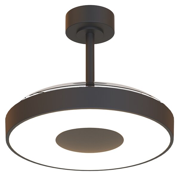 Mantra 9501 Coin Smart, rozvinovací ventilátor se svítidlem a dálk. ovladačem, LED 40W 3000-5000K, černá, průměr 50/106cm