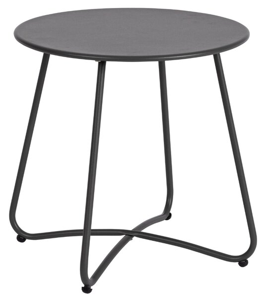 Bizzotto Antracitový kovový zahradní stolek Austin ø 45 cm