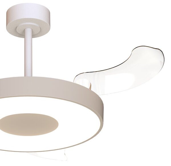 Mantra 9640 Coin Smart, rozvinovací ventilátor se svítidlem a dálk. ovladačem, LED 40W 3000-5000K, béžová, průměr 50/106cm