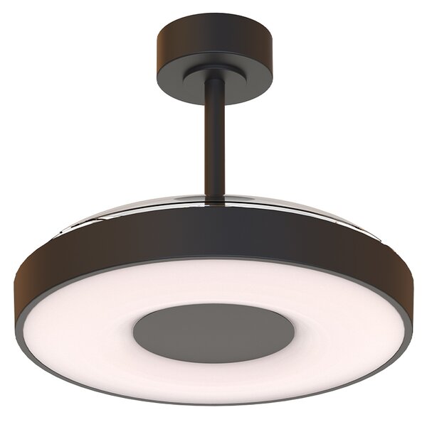 Mantra 9501 Coin Smart, rozvinovací ventilátor se svítidlem a dálk. ovladačem, LED 40W 3000-5000K, černá, průměr 50/106cm