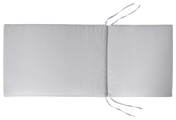 Sada 6 polstrů na opěradlo/sedadlo JAVA/AMANTEA PREMIUM 50 x 71 cm Světle šedá