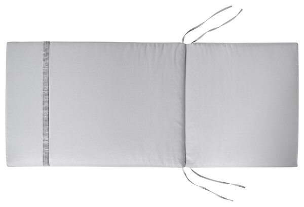 Sada 6 polstrů na opěradlo/sedadlo JAVA/AMANTEA PREMIUM 50 x 71 cm Světle šedá