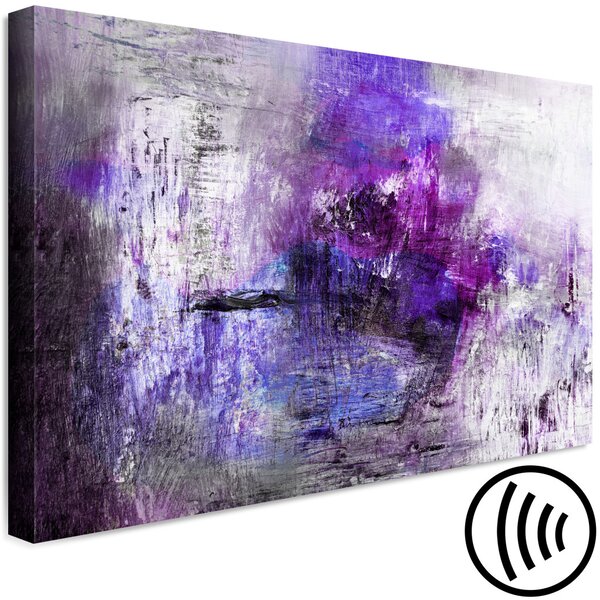 Obraz Blikání (1-dílný) široký - abstrakce s fialovým akcentem