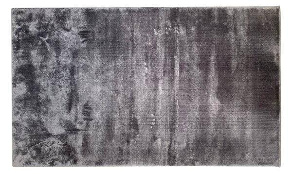 Luxusní koberec do obývacího pokoje, antracitová barva, 80 x 200 cm DOPRODEJ