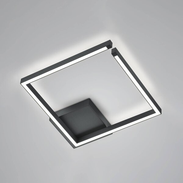 Stropní svítidlo Yoko LED, nahoru/dolů, 40x40 cm, černé