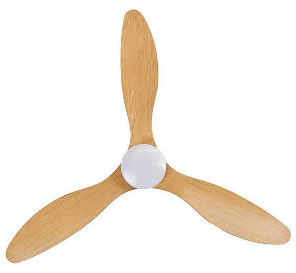 Stropní ventilátor se světlem VEMBAR s dálkovým ovládáním LED Světle hnědá