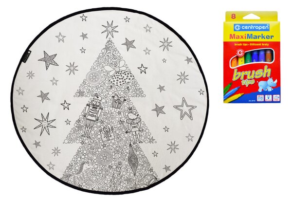 Butter Kings, POSLEDNÍ ŠANCE: KOBEREC - OMALOVÁNKY - Nut Cracker (i pod stromeček), 130x130 (průměr) kruh, bílá, dětský pokoj