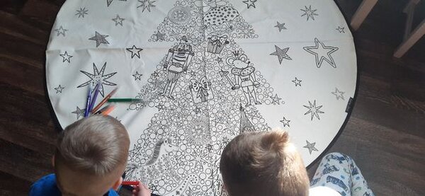 Butter Kings, POSLEDNÍ ŠANCE: KOBEREC - OMALOVÁNKY - Nut Cracker (i pod stromeček), 130x130 (průměr) kruh, bílá, dětský pokoj