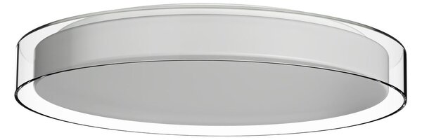 Osmont CIT50000 Citadela 1, stropní svítidlo bílé sklo/čirý límec, bílá montura, 26W LED 3000K, Ø 42cm, IP44