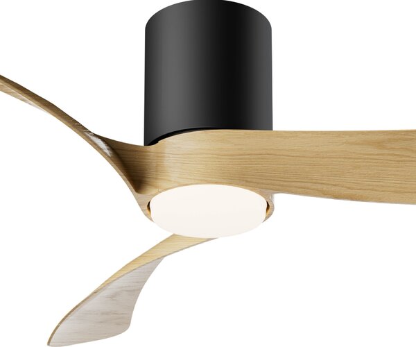 Mantra 9559 Nemo II M, lopatkový ventilátor se svítidlem a dálk. ovladačem, LED 19W 3000-5000K, černá/světlé dřevo, průměr 122cm