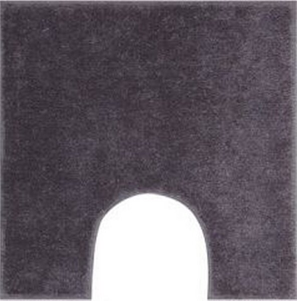 GRUND Koupelnová předložka ROMAN šedá Rozměr: 50x50 cm s výřezem pro WC