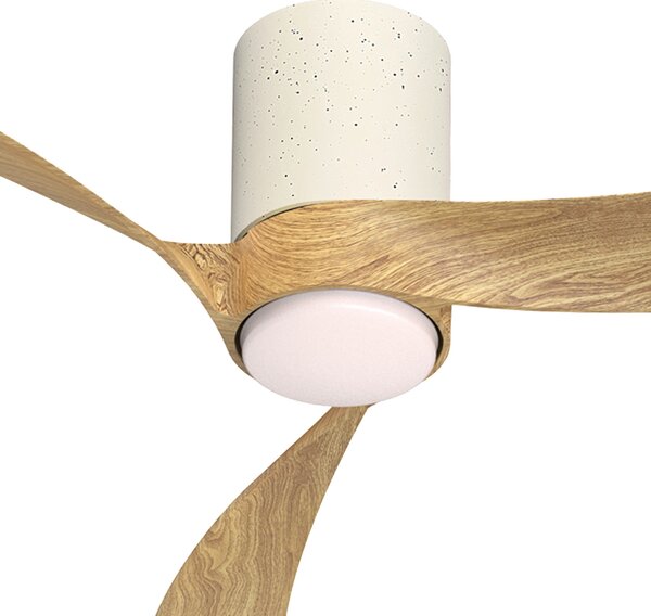 Mantra 9488 Nemo II M, lopatkový ventilátor se svítidlem a dálk. ovladačem, LED 19W 3000-5000K, keramika/bílá, průměr 122cm