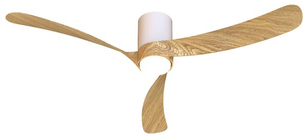 Mantra 9493 Nemo II L, lopatkový ventilátor se svítidlem a dálk. ovladačem, LED 19W 3000-5000K, bílá/dřevěná, průměr 132cm