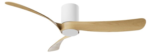 Mantra 9558 Nemo II M, lopatkový ventilátor se svítidlem a dálk. ovladačem, LED 19W 3000-5000K, bílá/dřevěná, průměr 122cm