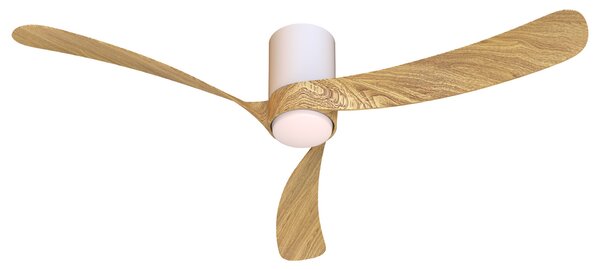 Mantra 9493 Nemo II L, lopatkový ventilátor se svítidlem a dálk. ovladačem, LED 19W 3000-5000K, bílá/dřevěná, průměr 132cm