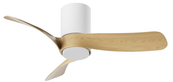 Mantra 9561 Nemo II XS, lopatkový ventilátor se svítidlem a dálk. ovladačem, LED 15W 3000-5000K, bílá/dřevěná, průměr 72cm