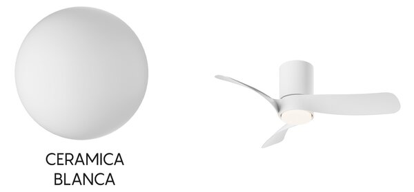 Mantra 9560 Nemo II XS, lopatkový ventilátor se svítidlem a dálk. ovladačem, LED 15W 3000-5000K, bílá, průměr 72cm