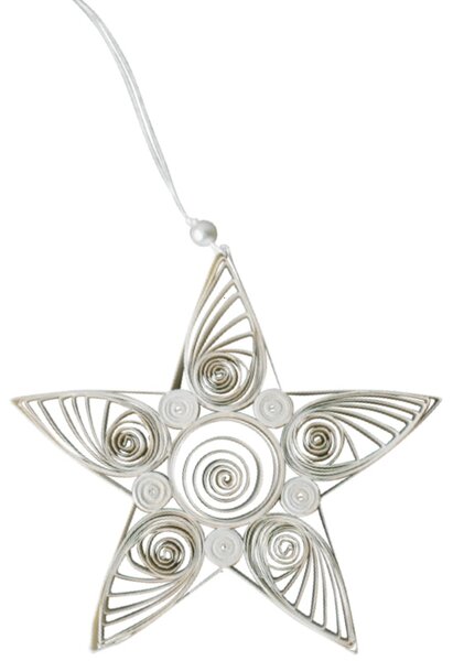 DBKD Papírová ozdoba Star White - Small DK350