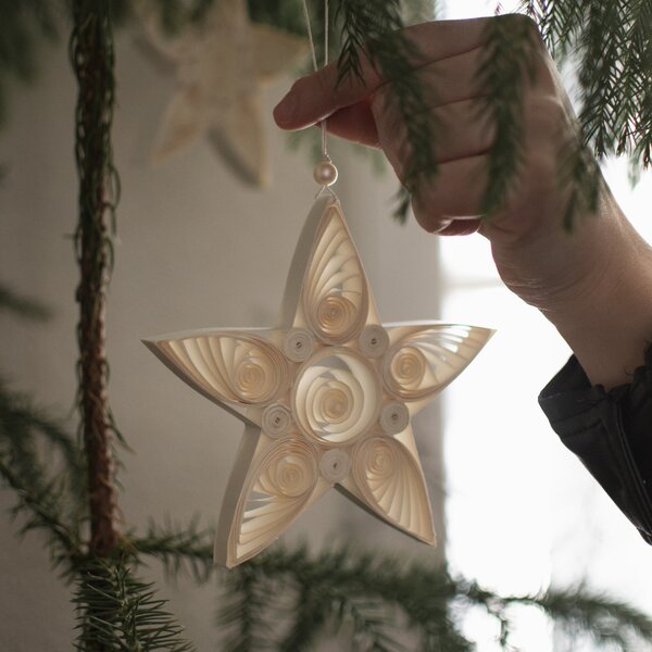 DBKD Papírová ozdoba Star White - Large DK424