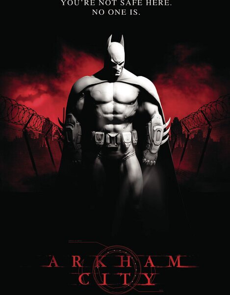 Umělecký tisk Batman Arkham City, (26.7 x 40 cm)