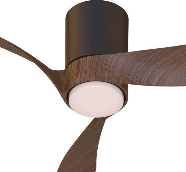 Mantra 9635 Nemo II XS, lopatkový ventilátor se svítidlem a dálk. ovladačem, LED 15W 3000-5000K, černá/tmavé dřevo, průměr 72cm
