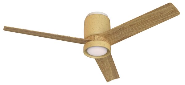 Mantra 9480 Ceramica, lopatkový ventilátor se svítidlem a dálk. ovladačem, LED 20W 3000-5000K, béžová/dřevěná, průměr 122cm