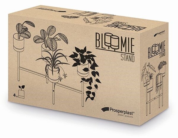 PROSPERPLAST Stojan na květiny BLOOMIE STAND bílý 125x55x81,5 cm