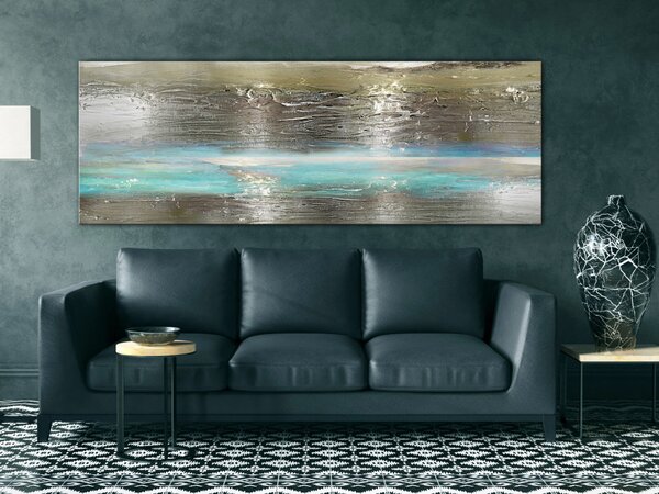 Obraz Modrá řeka (1-panel) úzký