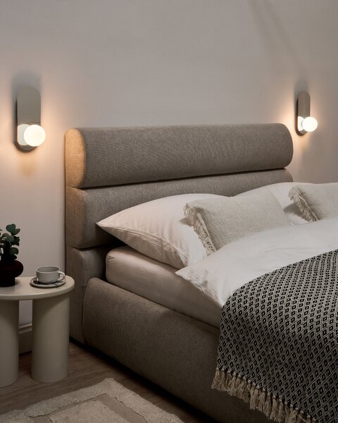Sada 2 nástěnných lamp LEISI Stříbrná