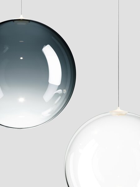 Lodes 17110 5827 Random Solo 10, závěs z oranžového foukaného skla, 1x3W LED 2700K, prům.10cm