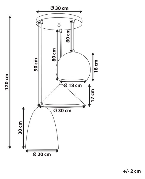 Závěsná lampa ENDRICK Proutí Přírodní Bílá Hnědá