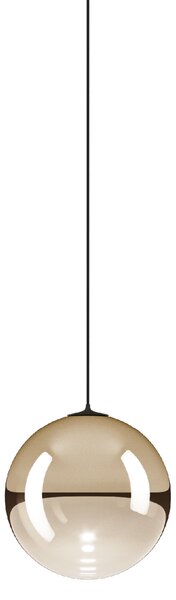 Lodes 17120 4527 Random Solo 10, závěs ze světle zlatého foukaného skla/černý kabel, 1x3W LED 2700K, prům.10cm