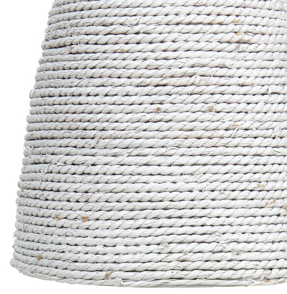 Závěsná lampa ENDRICK Proutí Přírodní Bílá Hnědá