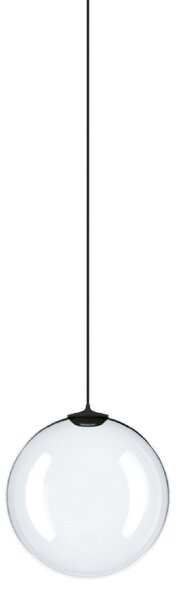 Lodes 17120 0027 Random Solo 10, závěs z čirého foukaného skla/černý kabel, 1x3W LED 2700K, prům.10cm
