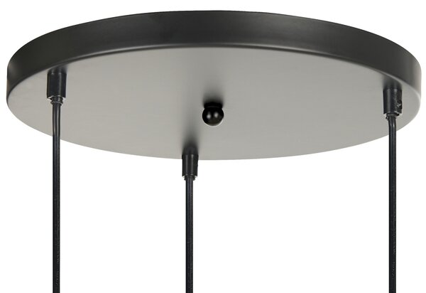 Závěsná lampa ENDRICK Proutí Přírodní Bílá Hnědá