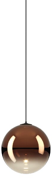Lodes 17120 4627 Random Solo 10, závěs z bronzového foukaného skla/černý kabel, 1x3W LED 2700K, prům.10cm